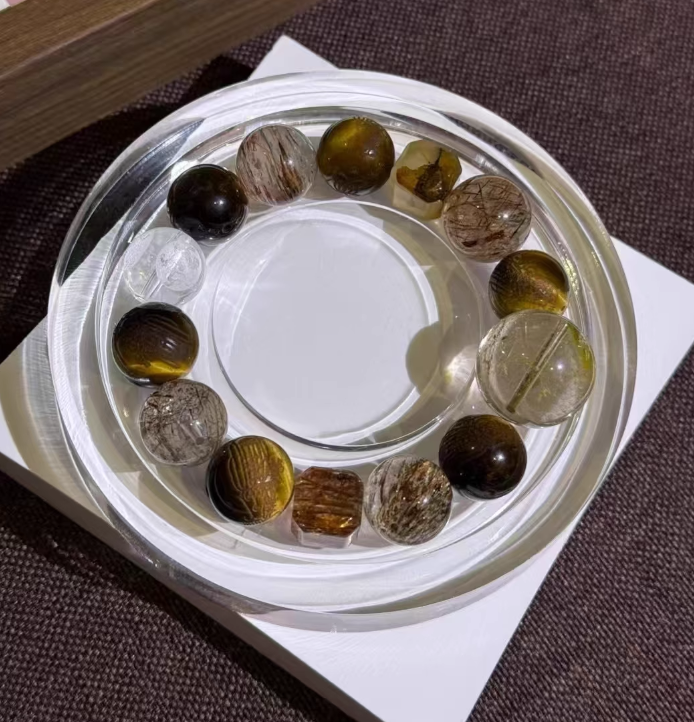 The Aura Guardian Bracelet: Stop Energy Drain & Attract Abundance (6mm/8mm/10mm 7A Black Rutilated Quartz)