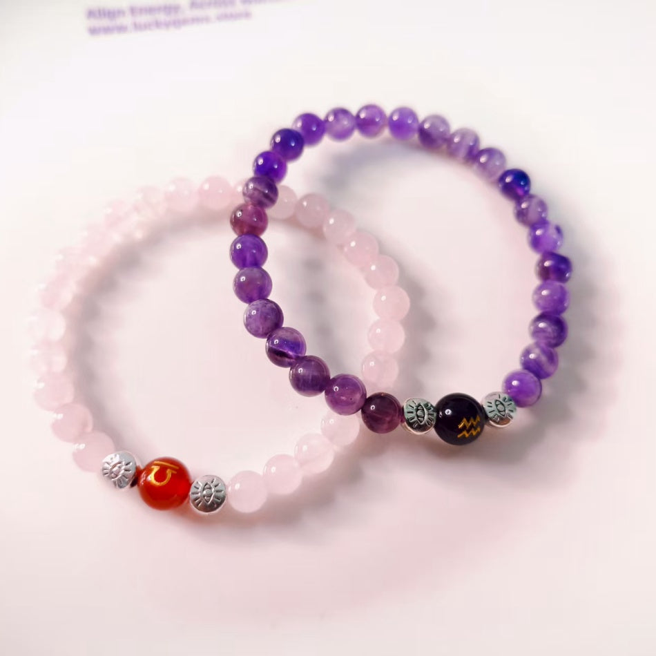 Sister Constellation Crystal Bracelets -Calming, Intuition, Spiritual Protection *Love, Harmony, Self-Acceptance