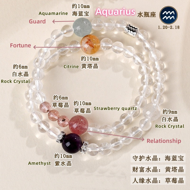 Pisces Overthinker Relief Bracelet ✨ Anxiety Shield for Sensitive Souls - Handmade Crystal Energy Armor