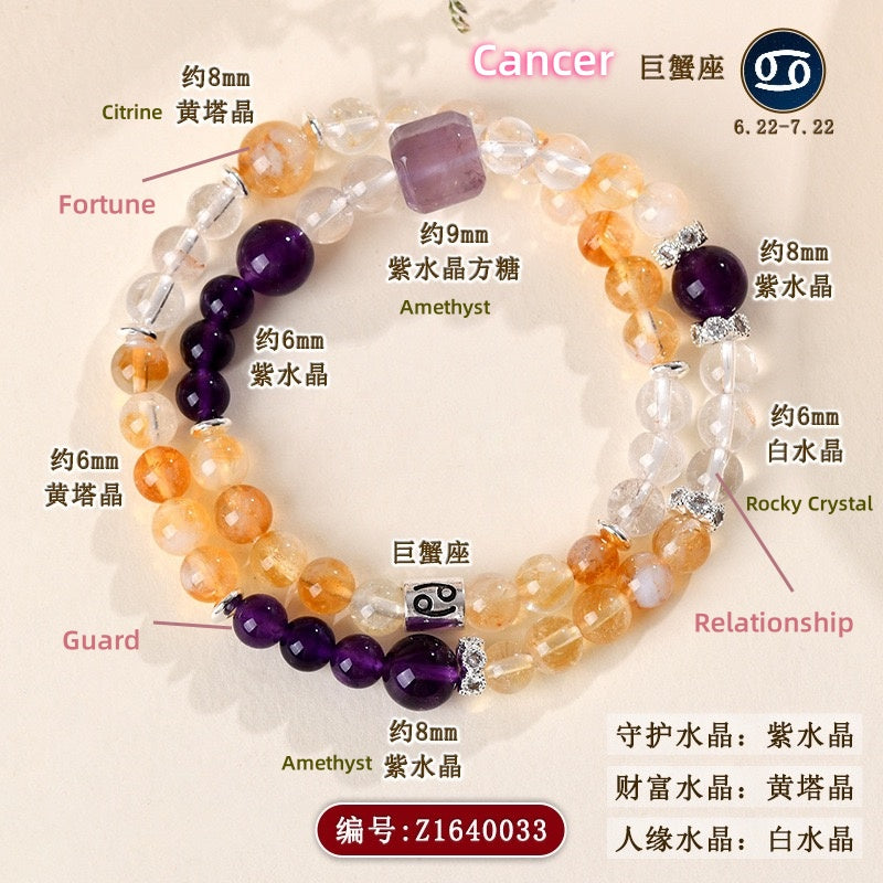 Pisces Overthinker Relief Bracelet ✨ Anxiety Shield for Sensitive Souls - Handmade Crystal Energy Armor