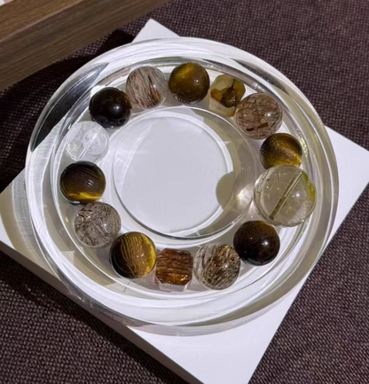 The Aura Guardian Bracelet: Stop Energy Drain & Attract Abundance (6mm/8mm/10mm 7A Black Rutilated Quartz)