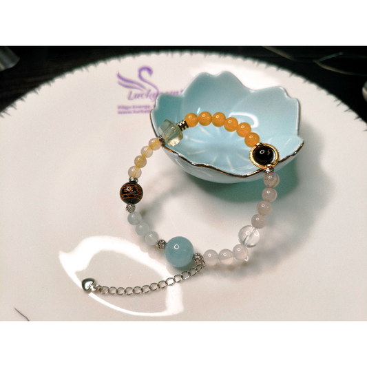Wealth*passion*success Tailored for Scorpio Soulmate Crystal Bracelet | Born Rabbit year Scorpio Queen 🌌