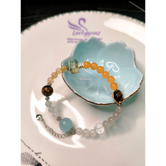 Wealth*passion*success Tailored for Scorpio Soulmate Crystal Bracelet | Born Rabbit year Scorpio Queen 🌌