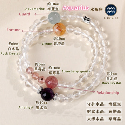 Pisces Overthinker Relief Bracelet ✨ Anxiety Shield for Sensitive Souls - Handmade Crystal Energy Armor
