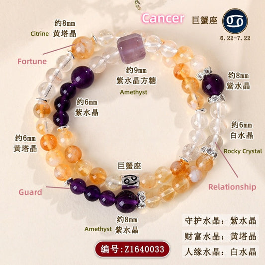 Pisces Overthinker Relief Bracelet ✨ Anxiety Shield for Sensitive Souls - Handmade Crystal Energy Armor