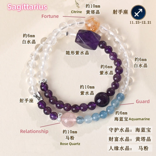 Pisces Overthinker Relief Bracelet ✨ Anxiety Shield for Sensitive Souls - Handmade Crystal Energy Armor