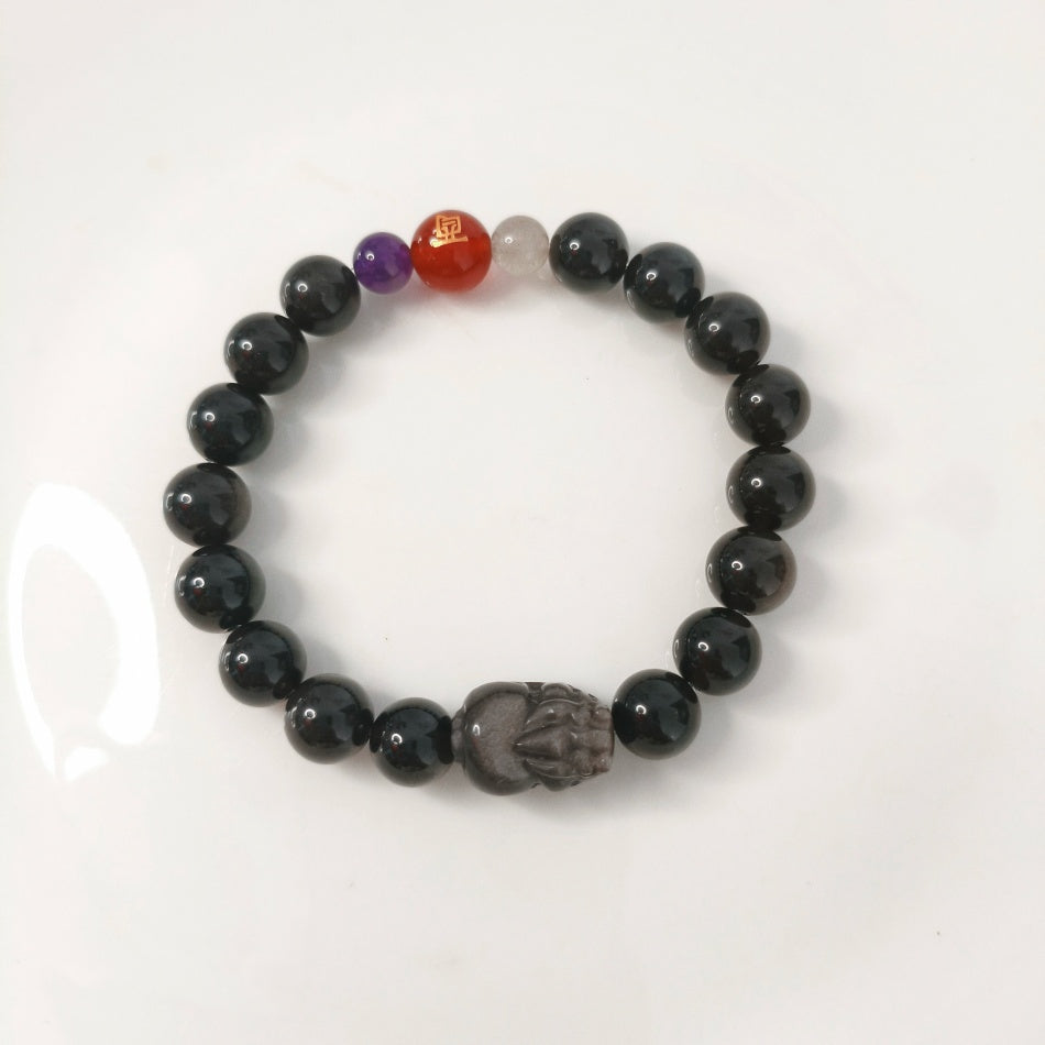 Lucky Charm for Son/man Rooster Zodiac 5 - Element Energy Bracelet