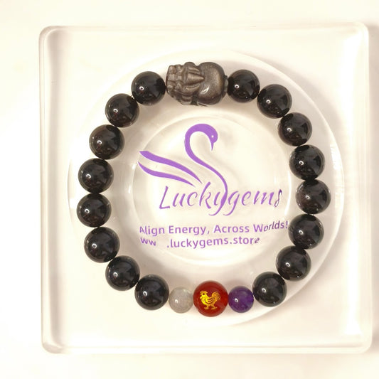 Lucky Charm for Son/man Rooster Zodiac 5 - Element Energy Bracelet