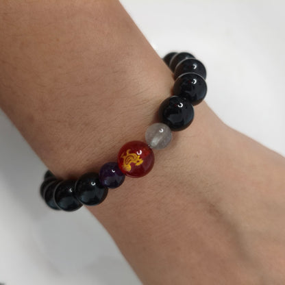 Lucky Charm for Son/man Rooster Zodiac 5 - Element Energy Bracelet